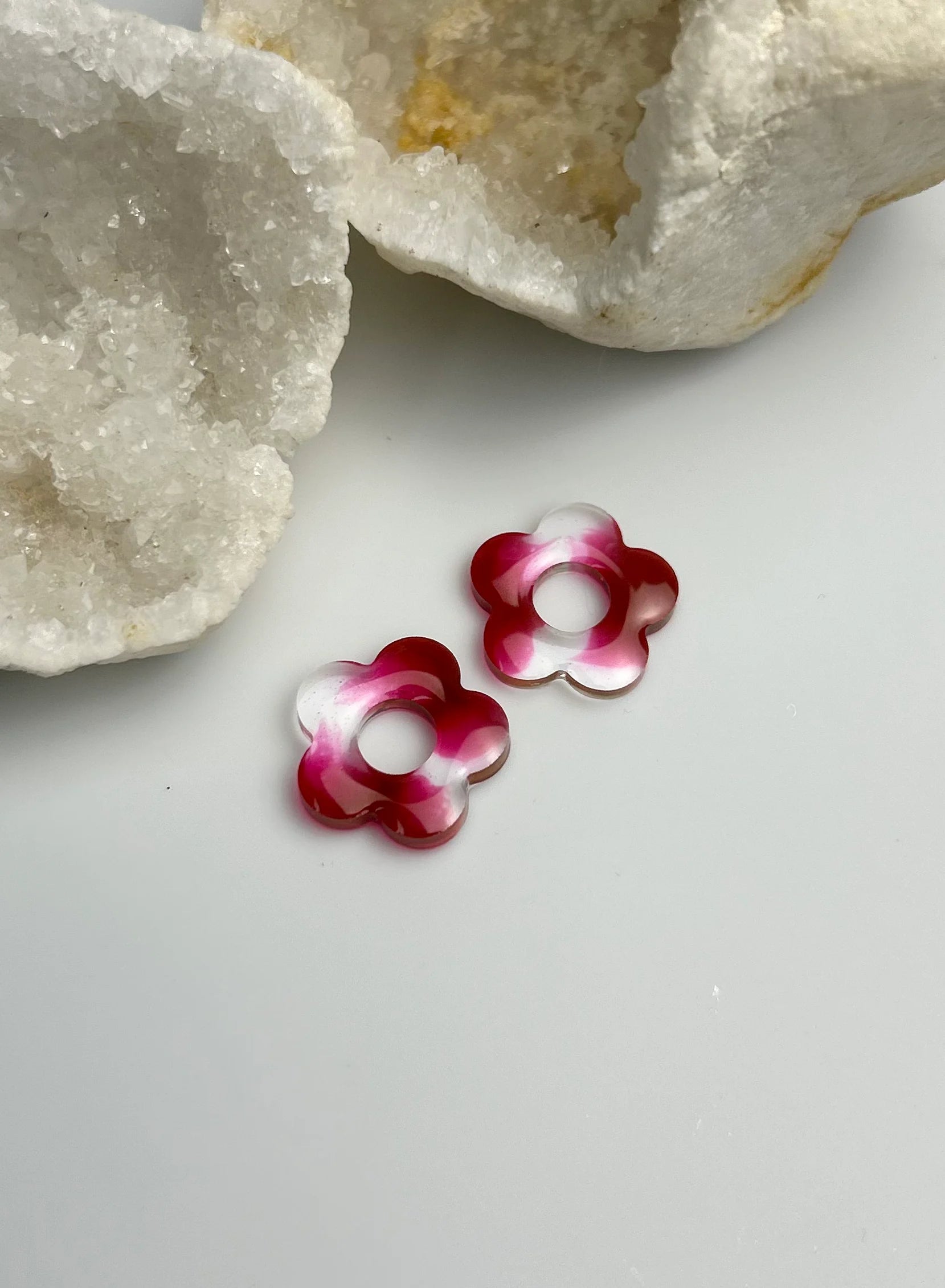 Pampilles fleurs rosées