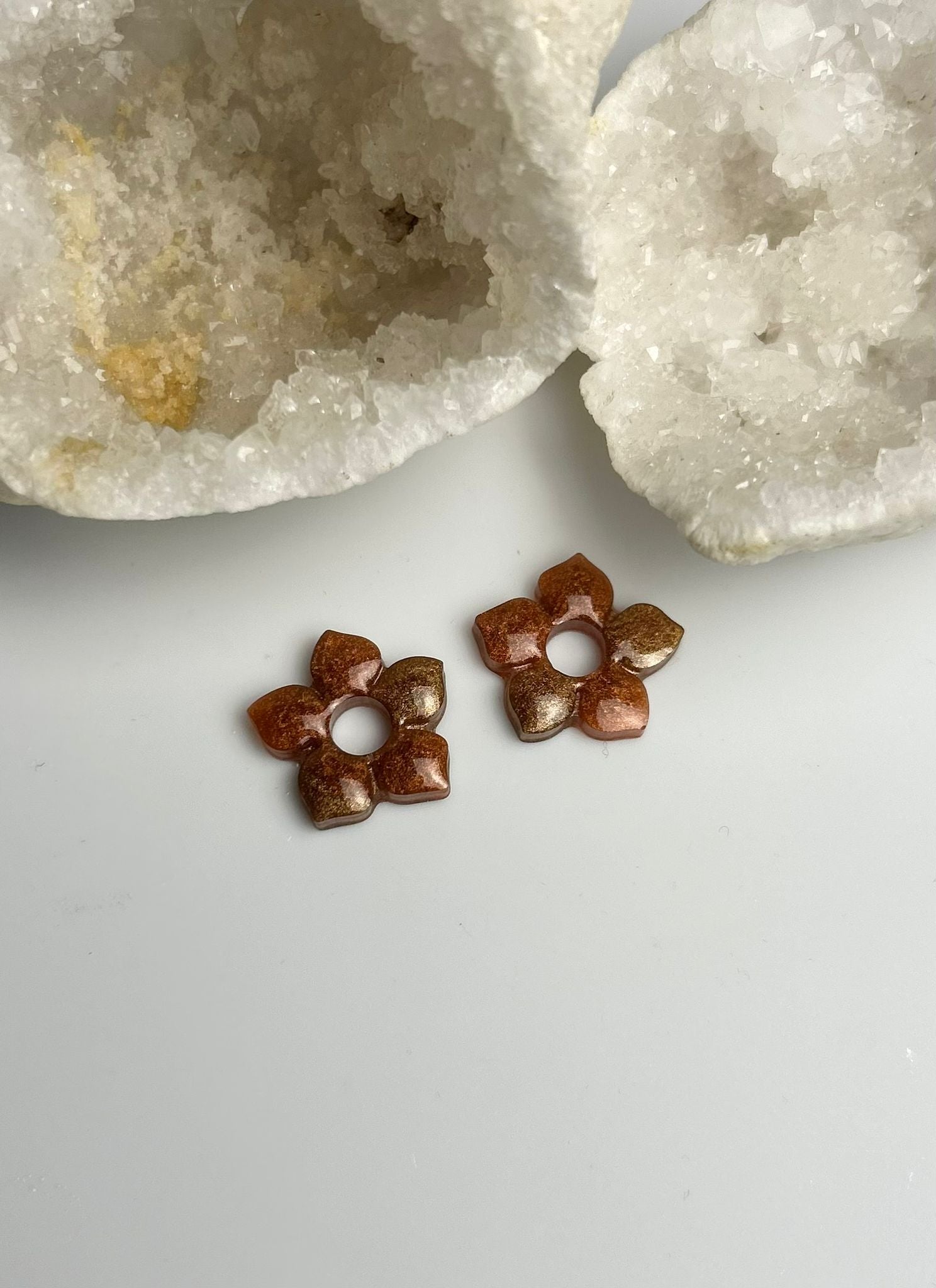 Pampilles Isis oranges et marrons