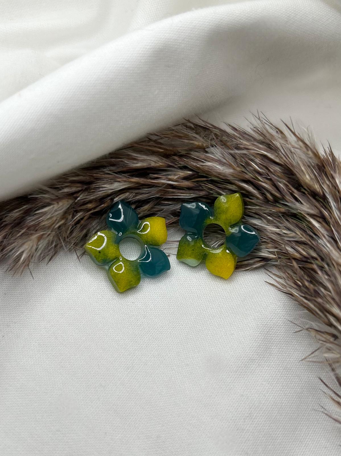 Pampilles Isis Bleues et jaunes