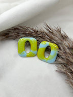 Pampilles Caly jaunes et bleues