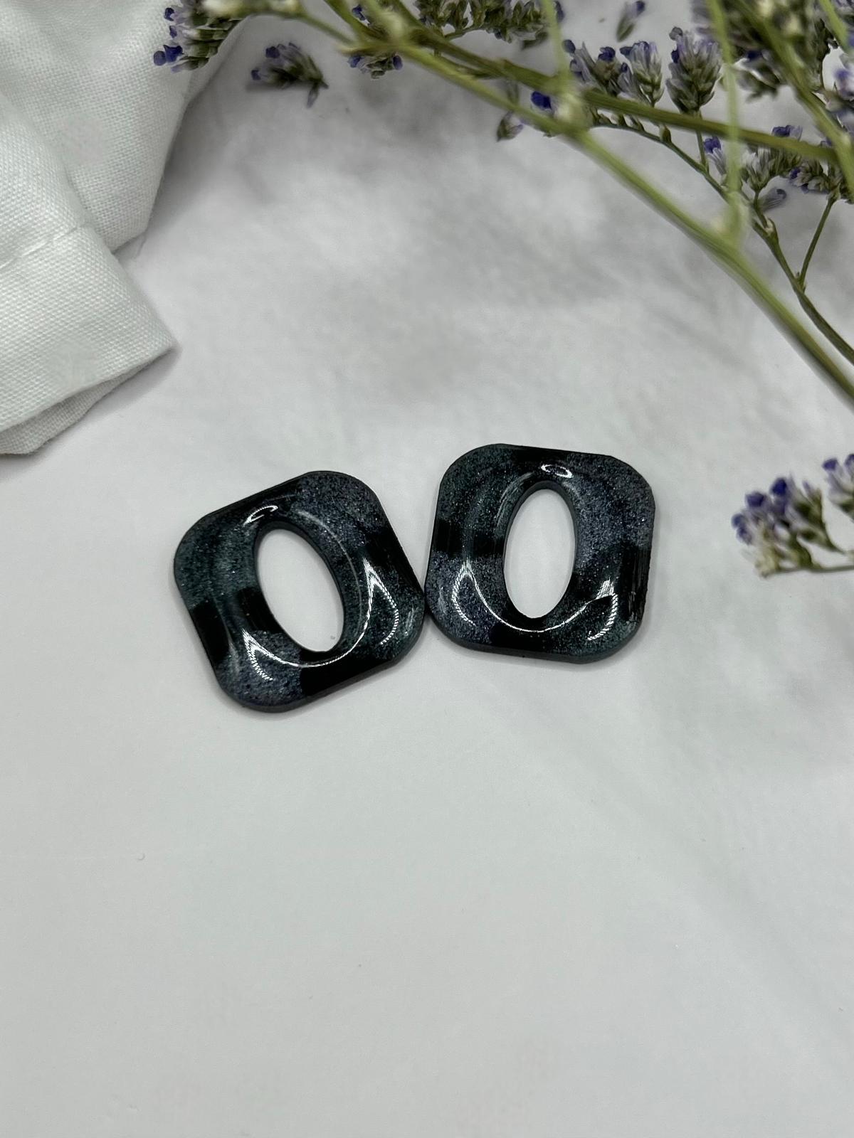 Pampilles caly noir métallique