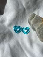 Pampilles coeurs bleues